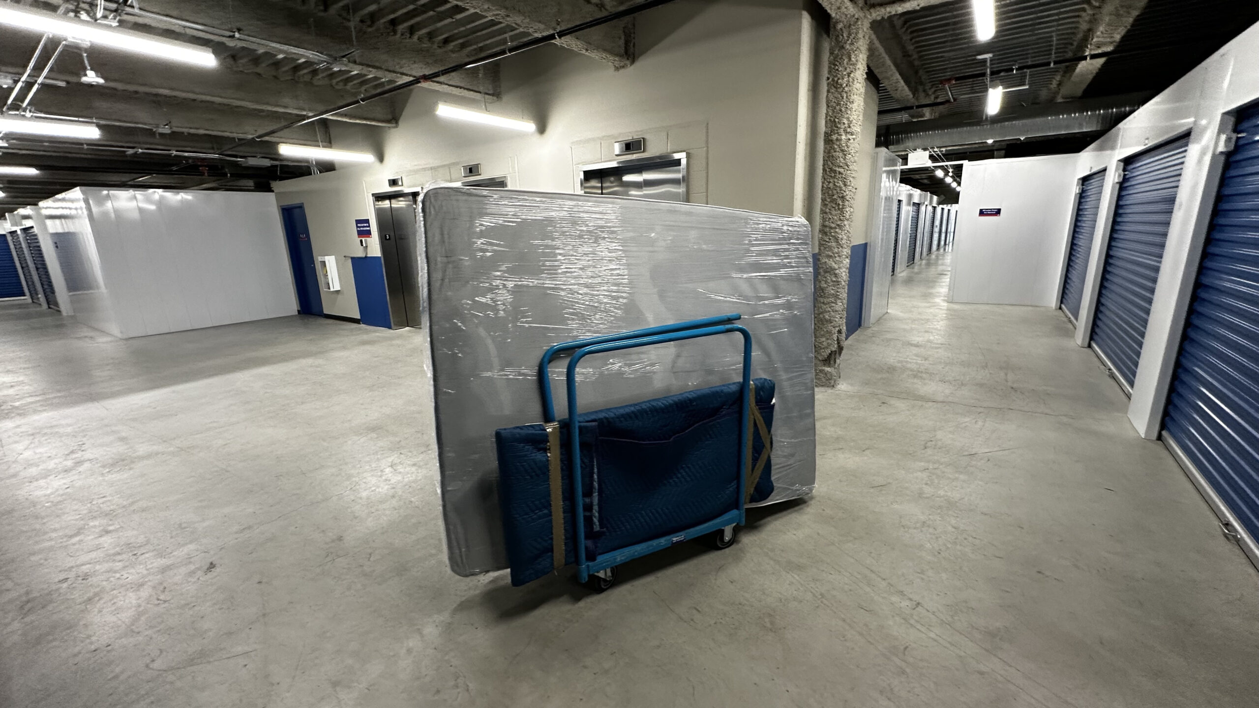 Secure storage facility for household goods during long-distance moves