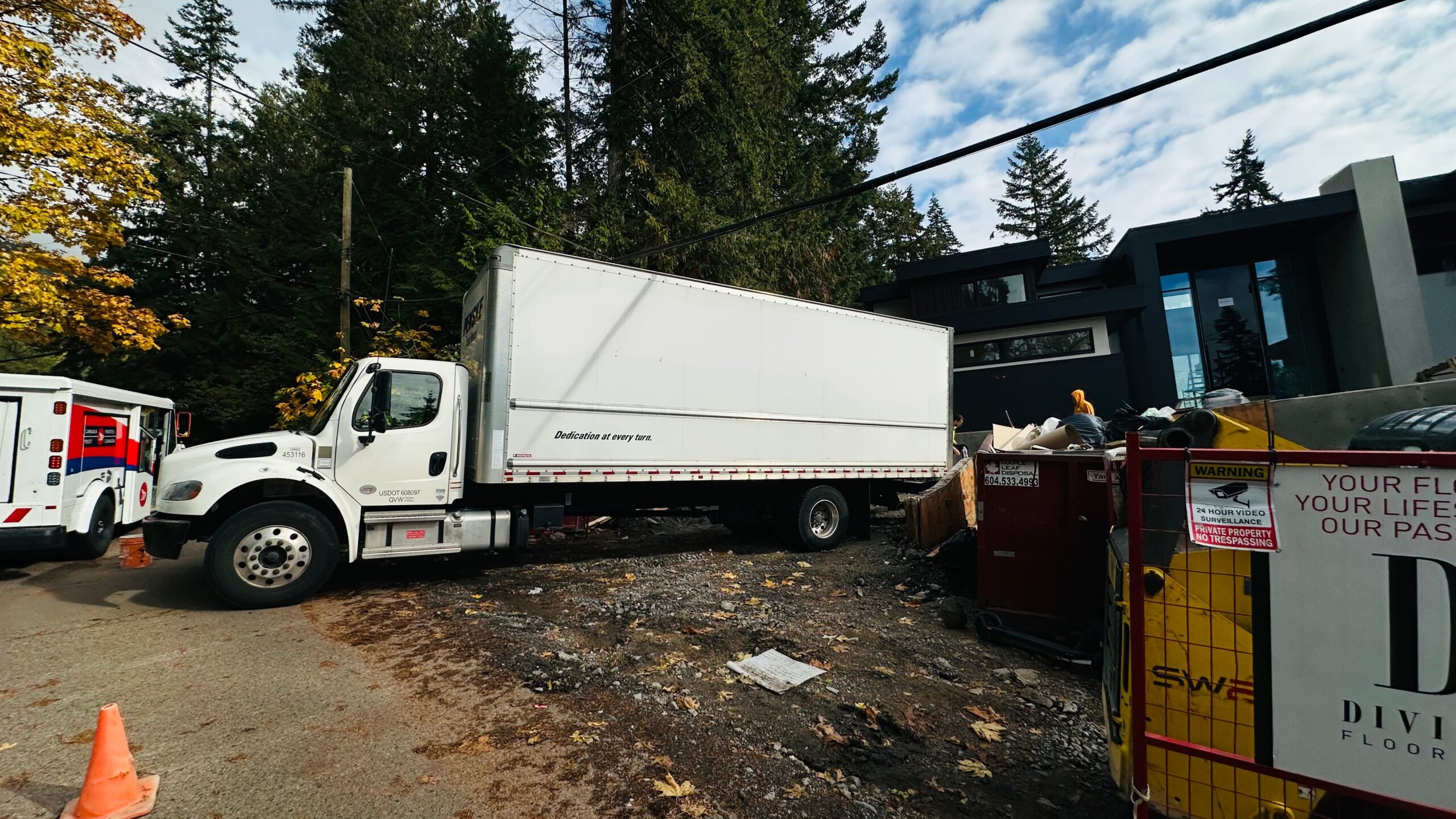 International moving company preparing household goods for overseas shipment